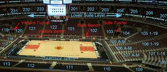 Chicago United Center Seat Numbers Detailed Seating Plan