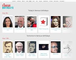 May Famous People Birthdays