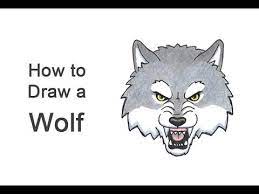 300x210 drawing anime wolves easy wolf drawings how to draw anime wolves. How To Draw A Wolf Head Cartoon Youtube