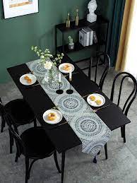 Veillez à marier correctement le style et les couleurs des assiettes avec le design d'une nappe et de votre chemin de table. Chemin De Table Design Jacquard Mode En Ligne Shein France