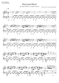 Diamond heart chords by alan walker (ver. Alan Walker Sophia Somajo Diamond Heart Sheet Music Pdf Free Score Download