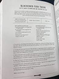 Marinated cod fish, cooked just perfect so it's flavorful and delicate. Joanna Gaines S Recipe Blacken Fish Tacos Blackened Fish Tacos Joanna Gaines Recipes Blacken Fish