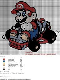 Mariokart Jpg Cross Stitch Patterns Video Game Pattern Stitch Games