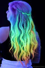 Gorgeous Blacklight Photo Taken By Lauren Limon Of My New Kenra Neon Hair Contest Entry Not Quite Glow In The Dark B Neon Hair Hair Contest Bright Hair Colors