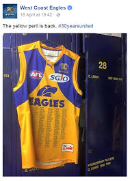 Shop with afterpay on eligible items. West Coast Eagles Slammed Online For Promoting Team Shirt As Return Of The Yellow Peril Just Days Before The Afl Launches Major Push Into China Daily Mail Online