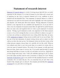 Calaméo - Statement Of Research Interest