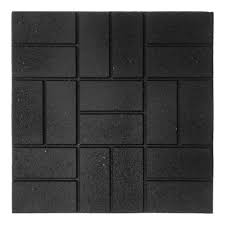 Envirotile 24 In X 24 In Xl Brick Black Rubber Paver 1ea Mt5001194cm The Home Depot Rubber Patio Pavers Rubber Paver Rubber Patio