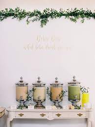 Boba Bar With Four Types Of Drinks For Guests To Serve Themselves Design Simply Sera Events Boba Home Brewed Bar Boba Bar Wedding Drink Bridal Shower