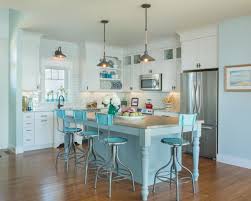 turquoise kitchen island table