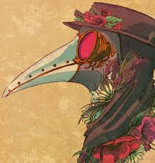 Flowers Of Plague Doctor Art Print By Grimzzi X Small Art Plague Doctor Plague Doctor Mask