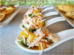 Cuilleres De Crabe Et Mangue Chefnini Recettes De Cuisine Alimentation Cuisson Des Aliments