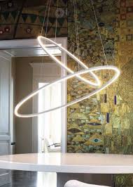 Nemo Ellisse Pendant Double Led Light For Dining Table One Faces Up The Other Down Also Avail In Black Apartment Lighting Indirect Lighting Fitted Furniture