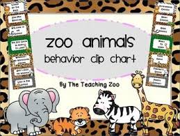 Zoo Animals Behavior Clip Chart Jungle Safari Theme