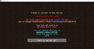 If for some reason you arent enjoying the server you found you can use our site, best minecraft servers, and select a server you would rather play on. I Dont Recall Using Anything Bad I Just Play Cubecraft Normally This Probably Belongs Here I Got Banned For No Reason I Just Play The Games Normally Please Help Idk What I