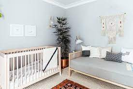 This S F Apartment Proves A Rental Can Look Stunning Nursery Baby Room Nursery Guest Room Combo Nursery Guest Room