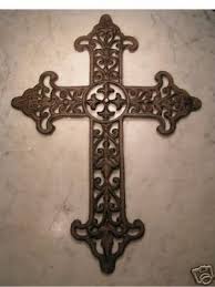 Hang it anywhere in your home as a testimony to your faith in christ. New Big Cast Iron Metal Wall Decor Cross Hanging Large Art Bz Cross Wall Decor Metal Walls Metal Wall Hangings