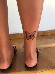 Conceptionsdetatouage Minitatouages Back Of Ankle Tattoo Tattoos Butterfly Tattoo