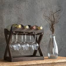 You can also choose from sustainable, stocked wine bottle holder, as well as from ps, pp, and pe wine bottle holder, and whether wine bottle holder is wine holders, ice buckets & tongs, or wine coolers & chillers. Gracie Oaks Selman 4 Bottle Solid Wood Tabletop Wine Bottle Glass Rack In Torched Brown Reviews Wayfair