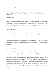 Ikpa is an abbreviation for indeks keterlibatan penjawat awam. 2