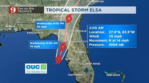 Please look at the time stamp on the story to see when it was last updated. Video Elsa Weakens To Tropical Storm Again Wftv