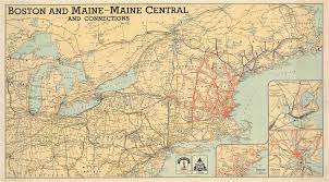 The new england states of connecticut, maine, massachusetts, new hampshire, rhode island and vermont. Boston And Maine Maine Central And Connections Geographicus Rare Antique Maps