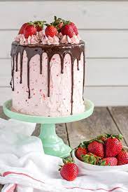 Spoon into prepared cake pan. Chocolate Strawberry Cake Liv For Cake