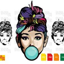 Audrey Hepburn Bubble Gum Shirt