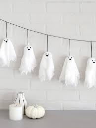 Cute With A Lil Spook Diy Mini Ghost Garland Spooky Halloween Decorations Halloween Banner Diy Halloween Party Decor