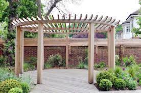 Circular Wood Pergola Outdoor Pergola Backyard Pergola Pergola