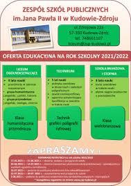 To świetna okazja, aby poznać ofertę szkół, porozmawiać z nauczycielami lub uczniami. Nabor Do Klas Pierwszych Szkol Ponadpodstawowych W Roku Szkolnym 2021 2022 Zespol Szkol Publicznych Im Jana Pawla Ii W Kudowie Zdroju