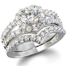 Laurel S Heart Shape Faux Diamond Wedding Ring Set Diamond Wedding Rings Sets Heart Shaped Engagement Rings Heart Wedding Rings