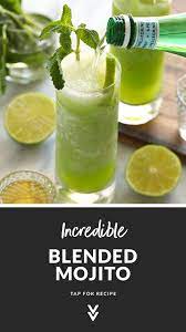 A Frozen Mojito Recipe That Takes Classic Mojitos Up A Notch By Blending Them With Ice And Serving Them Best Mojito Recipe Frozen Mojito Mojito Recipe Classic