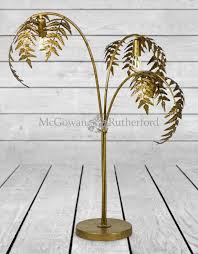 Check spelling or type a new query. Antique Gold Palm Leaf Table Lamp