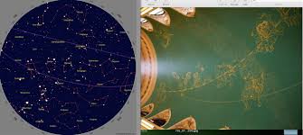 mediterranean sky in winter star chart compared to the sky