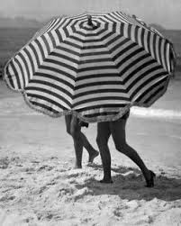 Black And White Striped Beach Umbrella Umbrella Martin Munkacsi Black And White White Photography