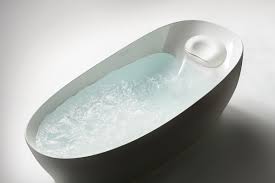 Galalato material offering outstanding durability, the tub is made of galalato artificial marble and constructed using toto's innovative sandwich configuration. Flotation Tub By Toto Architect Magazine