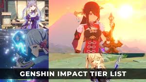 Pick a template below to see the latest genshin impact tier list or to create your own. Genshin Impact Tier List The Best Characters To Build A Team With