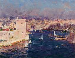 Alongtimealone Poboh L Entree Du Port De Marseille Jean Marine Painting Western Paintings Seascape