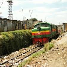 Kibera Train Nairobi Kenya Kibera Kenya Nairobi