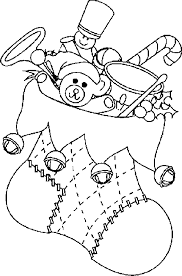Bota De Navidad Para Colorear