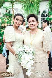 Filipino Bride And Mother Filipiniana Wedding Dress Filipino Bride Filipiniana Wedding Theme