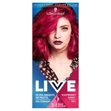 Free uk delivery on orders over $‌58.00*. Schwarzkopf Live Ultra Brights 091 Raspberry Rebel Hair Dye Tesco Groceries