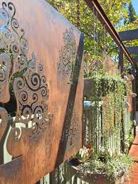 Core landscape products manufactures a range of decorative garden screens using modern cnc laser cutting and folding technology. Corten Steel Garden Screens Contemporary Garden Perth By Sustainable Garden Design Perth Houzz Au