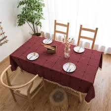 Greengate table runner evie white 45 x 140 cm. Rectangular Coffee Table Tablecloth In Pure Color Cotton With Square Lattice Embroidery Size 140x240cm Red Buy At A Low Prices On Joom E Commerce Platform