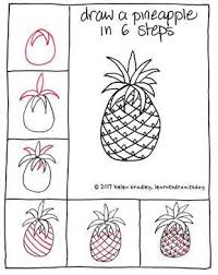 Comment Dessiner Un Adorable Ananas En Seulement Six Etapes Adorable Ananas Comment Dessiner En Etapes Easy Drawings Pineapple Drawing Fruits Drawing