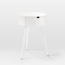 .white nightstands & bedside tables : Mitzi Bedside Table White West Elm United Kingdom