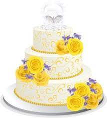 Same day delivery available and 100% satisfaction guaranteed. Image Result For 50th Anniversary Cakes With Yellow Roses And Violets Spring Wedding Cake 50th Anniversary Cakes Anniversary Cake