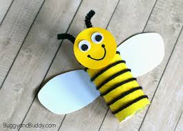 You can start with first painting the rocks with black and yellow paint, preferred paint is acrylic. Cardboard Tube Bee Craft For Kids Using Yarn Buggy And Buddy