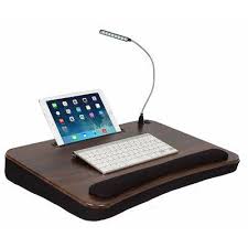 Winston Porter Fraya Sofia Sam Deluxe 22 W Lap Desk With Usb Light Wayfair Ca In 2020 Lap Desk Dorm Room Items Reclaimed Decor