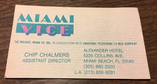 Paul asks…how to start my own calling card business and how to start your own cellular phone company?does any one know what do i need to start a. Miami Vice Production Business Card On Ebay Miami Vice Collectibles The Miami Vice Community